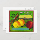 ワシントン州ホプソンのアップル・クラート・ラベルミルトン ポストカード (正面/裏面)