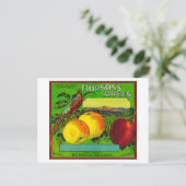 ワシントン州ホプソンのアップル・クラート・ラベルミルトン ポストカード (スタンド正面)