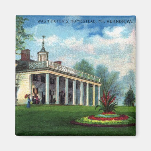 ワシントン州ホームステッドMt. Vernon, VA マグネット (正面)