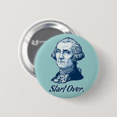 ワシントン州ボタンに始めて下さい 缶バッジ (正面&裏面)