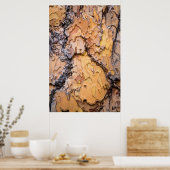 ワシントン州ポンデローサマツ樹皮 ポスター (キッチン)