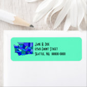 ワシントン州マップシェイプWA差出人住所ラベル ラベル (インサイチュ)