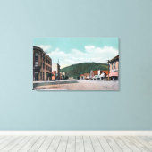 ワシントン州メインストリートコルビルの景色 キャンバスプリント (インサイチュ (ウッドフロア))
