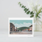 ワシントン州メインストリートコルビルの景色 ポストカード (スタンド正面)