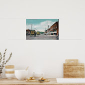 ワシントン州メインストリートパルーズの景色 ポスター (キッチン)