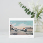 ワシントン州メインストリートマンズフィールドのビュー ポストカード (スタンド正面)