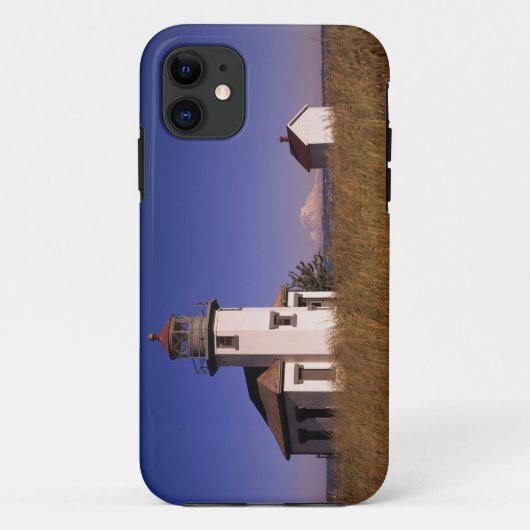 ワシントン州モーリー島、ロビンソン岬灯台、 Case-Mate iPhoneケース (裏面)
