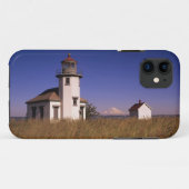 ワシントン州モーリー島、ロビンソン岬灯台、 Case-Mate iPhoneケース (裏面(横))