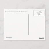 ワシントン州レイク22 ポストカード (裏面)