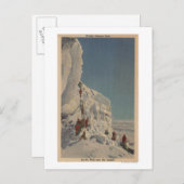 ワシントン州レイニア国立公園の氷登山者 ポストカード (正面/裏面)