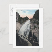 ワシントン州レイニエ山 – スライスキン滝の見解 ポストカード (正面/裏面)