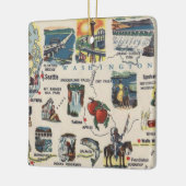 ワシントン州ヴィンテージ観光客 セラミックオーナメント (左)