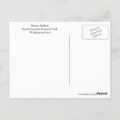 ワシントン州山シュクサントラベル ポストカード (裏面)