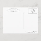 ワシントン州山シュクサントラベル ポストカード (裏面)