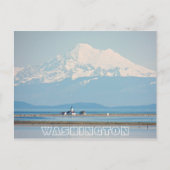 ワシントン州山ベイカーアンドライトハウストラベル ポストカード (正面)