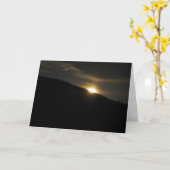 ワシントン州山上の極度の月 カード (黄色い花)