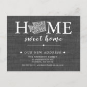 ワシントン州引っ越し案内はがき 案内ポストカード (正面)