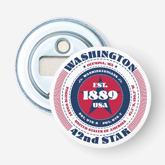 ワシントン州情報円 栓抜き (正面)