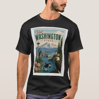 ワシントン州旅行ヴィンテージ Tシャツ