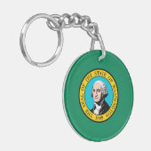 ワシントン州旗デザイン キーホルダー (正面左)