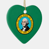 ワシントン州旗デザイン セラミックオーナメント (右)