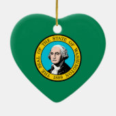 ワシントン州旗デザイン セラミックオーナメント (裏面)