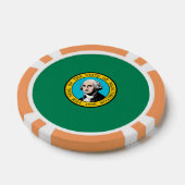 ワシントン州旗デザイン ポーカーチップ (シングル)
