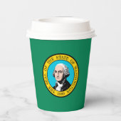 ワシントン州旗デザイン 紙コップ (裏面)