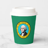 ワシントン州旗デザイン 紙コップ (正面)