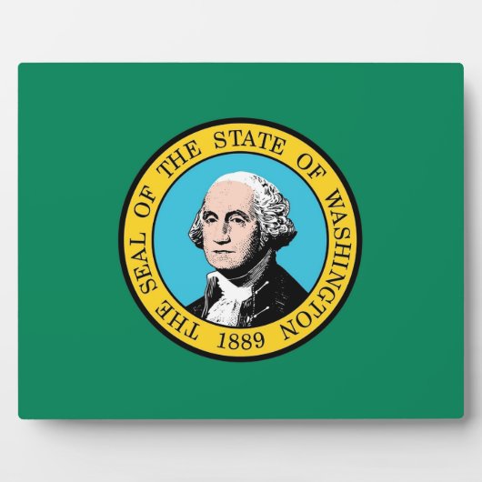 ワシントン州旗プラーク フォトプラーク (正面)