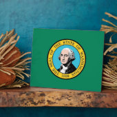 ワシントン州旗プラーク フォトプラーク (側面)