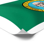 ワシントン州旗ポスタープリント ポスター (角)