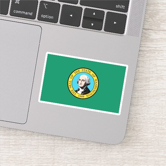 ワシントン州旗州 シール (詳細)