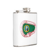 ワシントン州旗登山カラビナー フラスク (右)