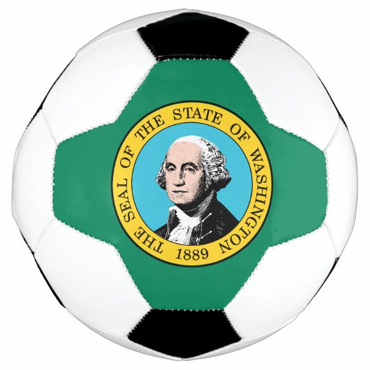 ワシントン州旗 サッカーボール (正面)