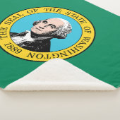 ワシントン州旗 シェルパブランケット (3/4)