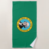 ワシントン州旗 ビーチタオル (正面)