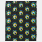 ワシントン州旗 フリースブランケット (正面)