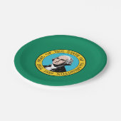 ワシントン州旗 ペーパープレート (アングル)