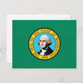 ワシントン州旗 ポストカード (正面/裏面)