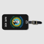 ワシントン州旗 ラゲッジタグ (正面横)