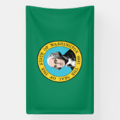 ワシントン州旗 横断幕 (縦)