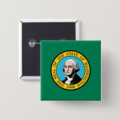 ワシントン州旗 缶バッジ (正面&裏面)