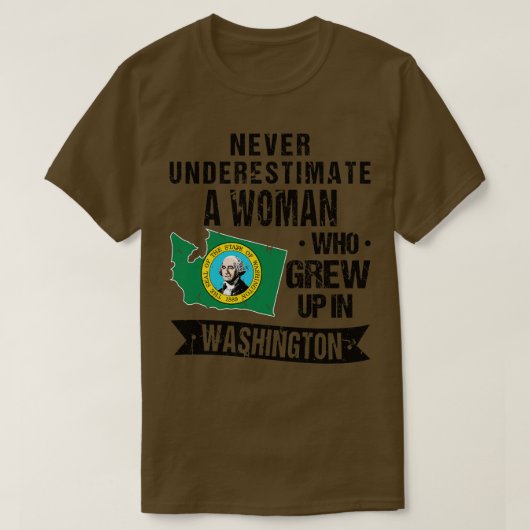 ワシントン州旗 Tシャツ (デザイン正面)