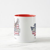 ワシントン州統一された州マップUSAお土産 マグカップ (中央)