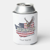 ワシントン州統一された州マップUSAお土産 缶クーラー (缶裏面)
