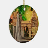 ワシントン州超現実的な正方形公園、NYC セラミックオーナメント (右)