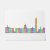 ワシントン州都市スカイライン ドアマット (正面)