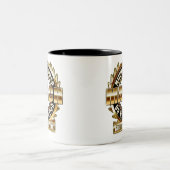 ワシントン州2017の黒い金ゴールドの百万のレディース3月 ツートーンマグカップ (中央)