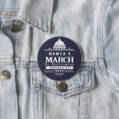 ワシントン州2017ボタンPinの百万のレディース3月 缶バッジ (インサイチュ)